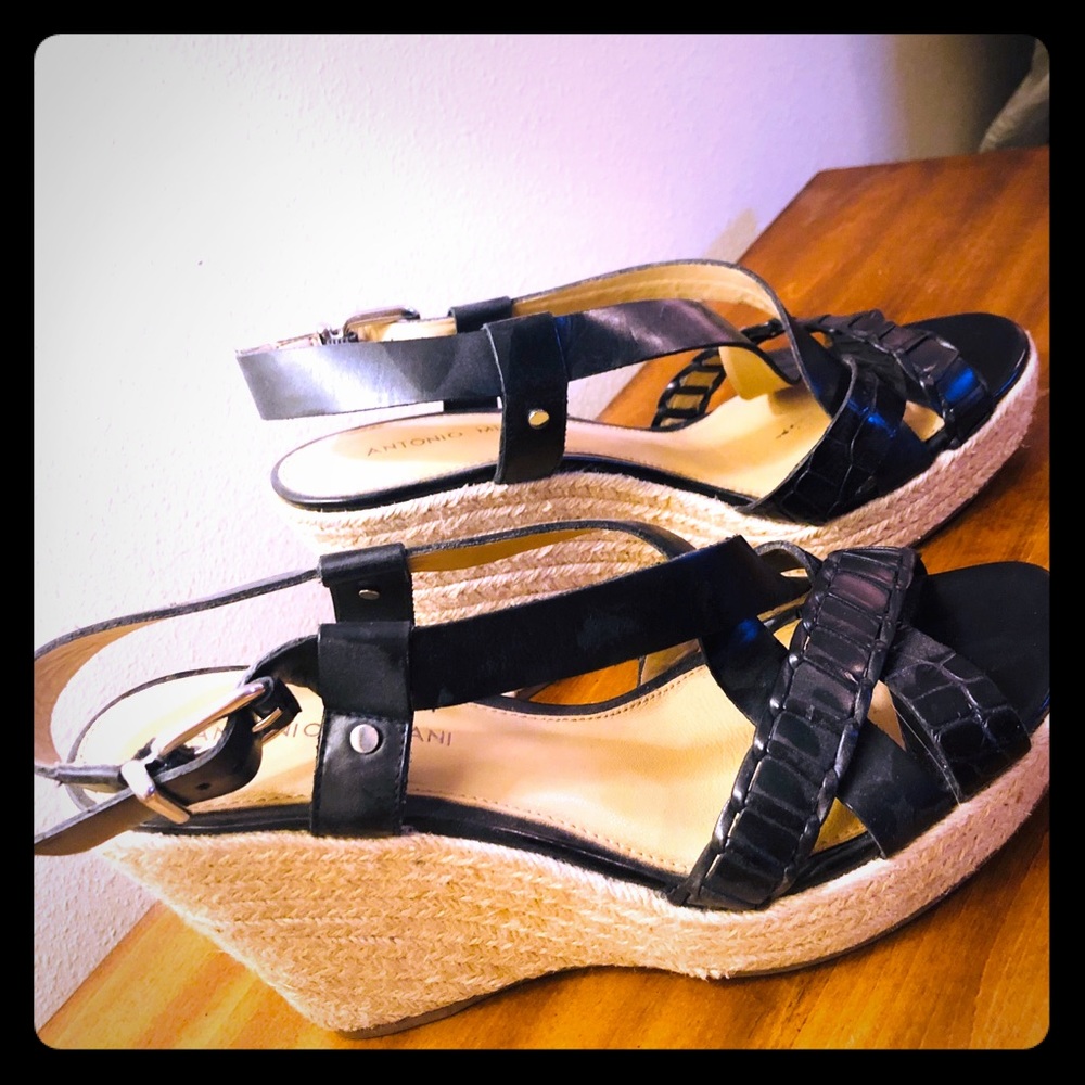 Antonio Melani Black Wedge